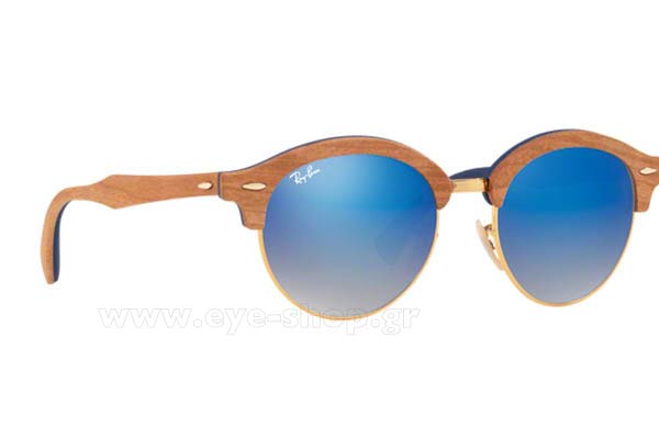 rayban Clubround 4246M Wood Occhiali da Sole 