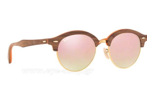 rayban Clubround 4246M Wood Occhiali da Sole 