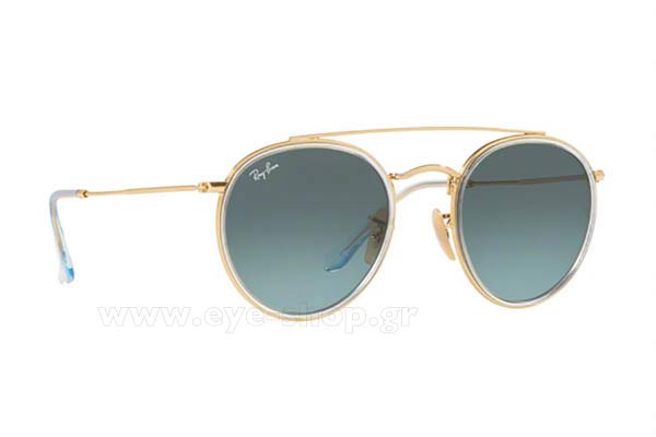 rayban 3647N Round Double Bridge Occhiali da Sole 