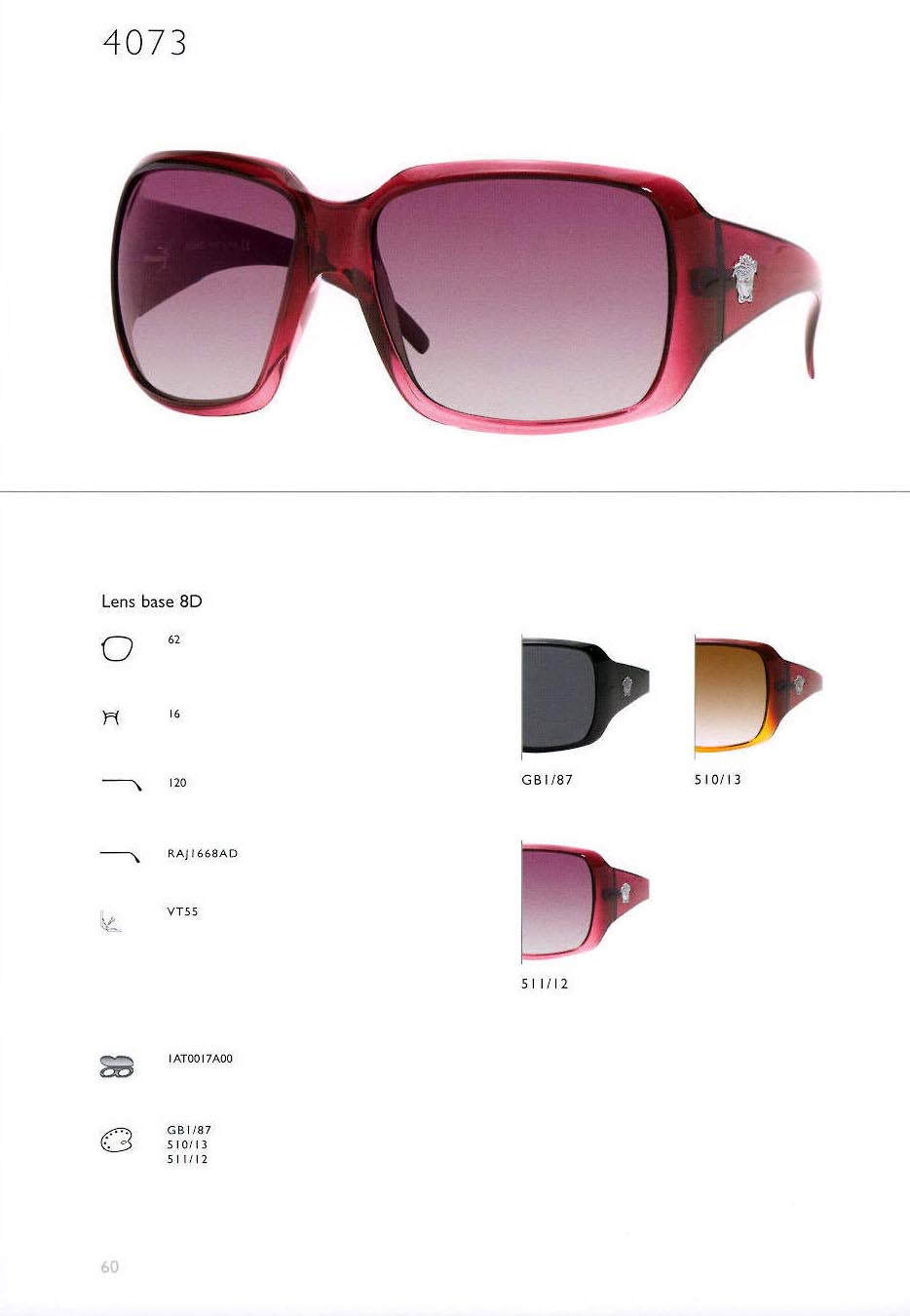 versace 4073 Occhiali da Sole 