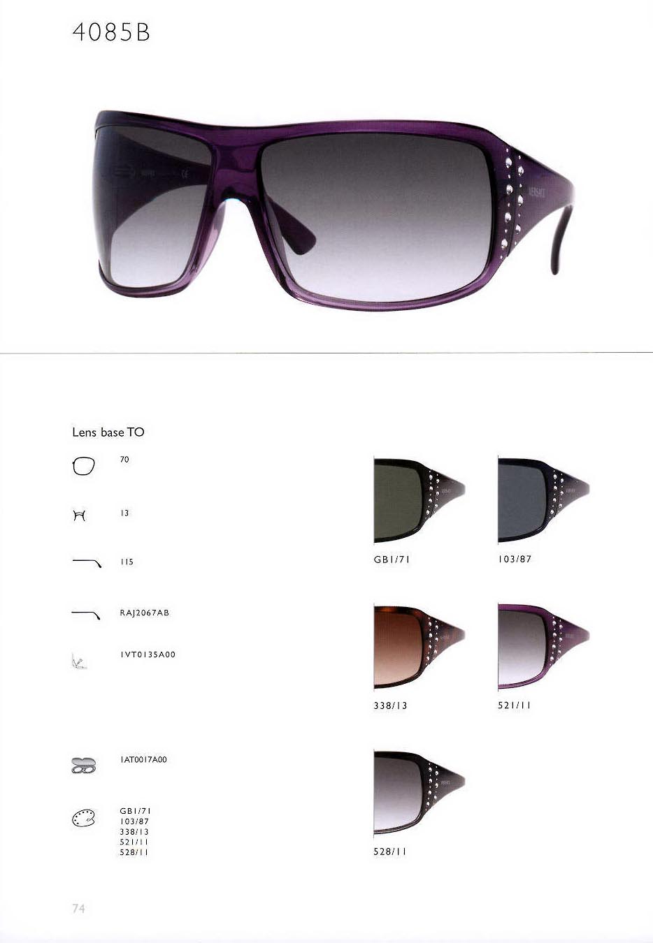 versace 4085B Occhiali da Sole 