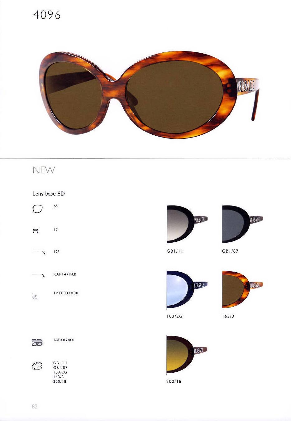 versace 4096 Occhiali da Sole 
